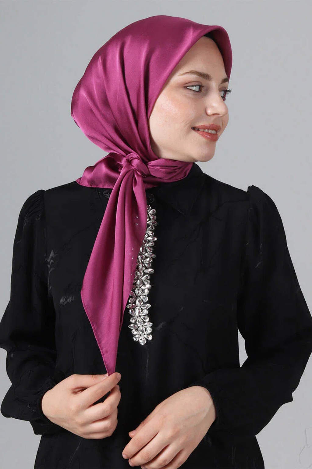 Harem 25y Como Eşarp Açık Fuşya