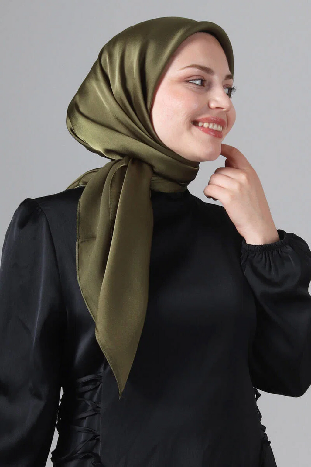 Harem 25y Como Eşarp Açık Haki