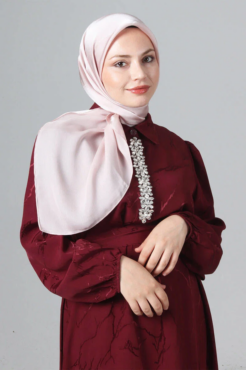Harem 25y Como Eşarp Açık Pembe