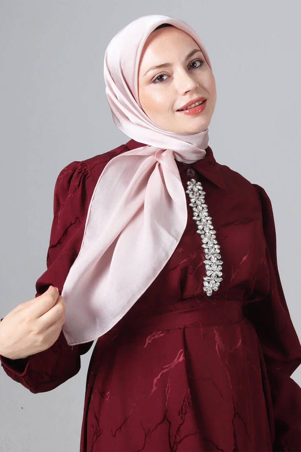 Harem 25y Como Eşarp Açık Pembe