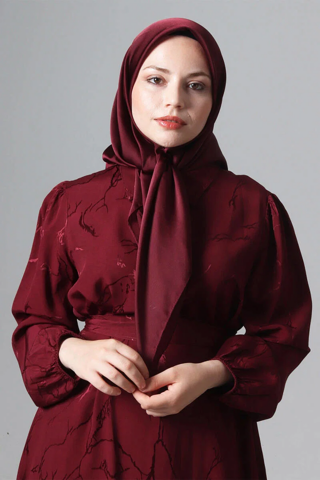 Harem 25y Como Eşarp Bordo