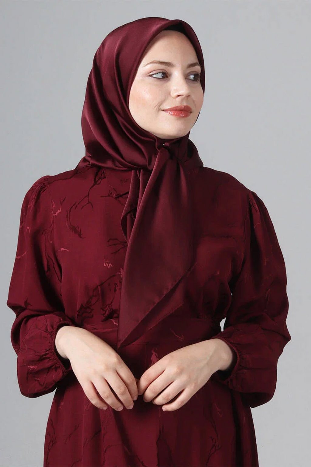 Harem 25y Como Eşarp Bordo