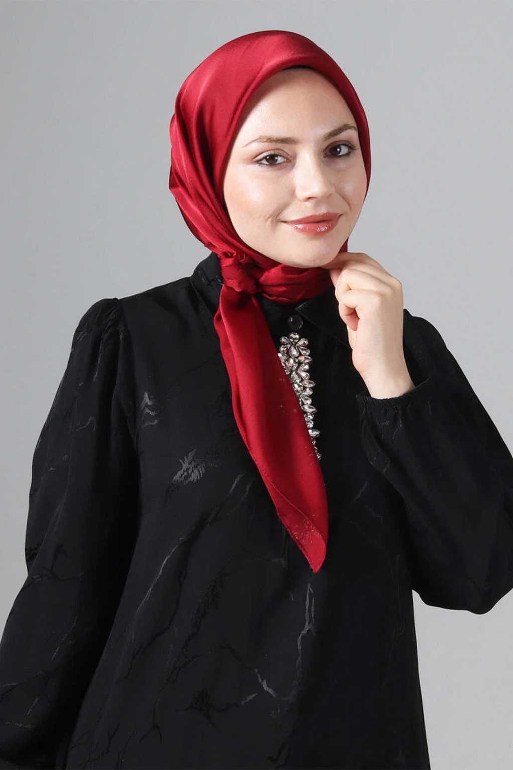 Harem 25y Como Eşarp Koyu Bordo