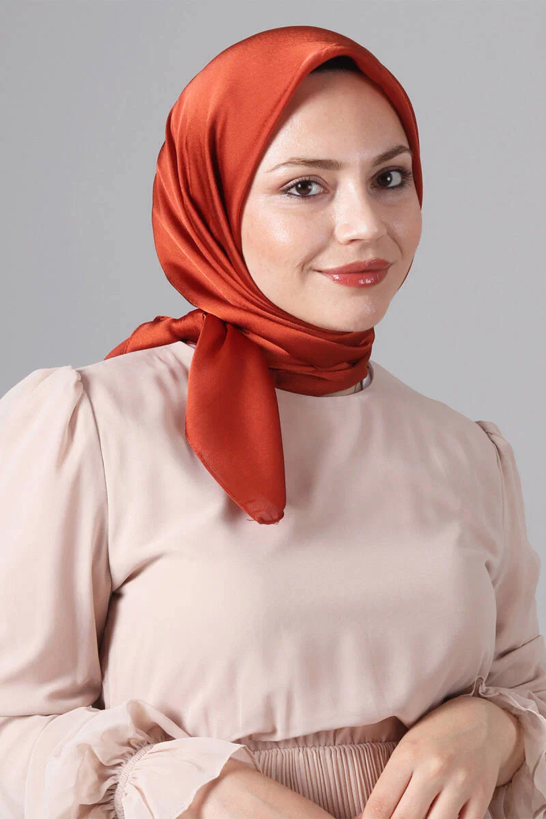 Harem 25y Como Eşarp Koyu Kremit