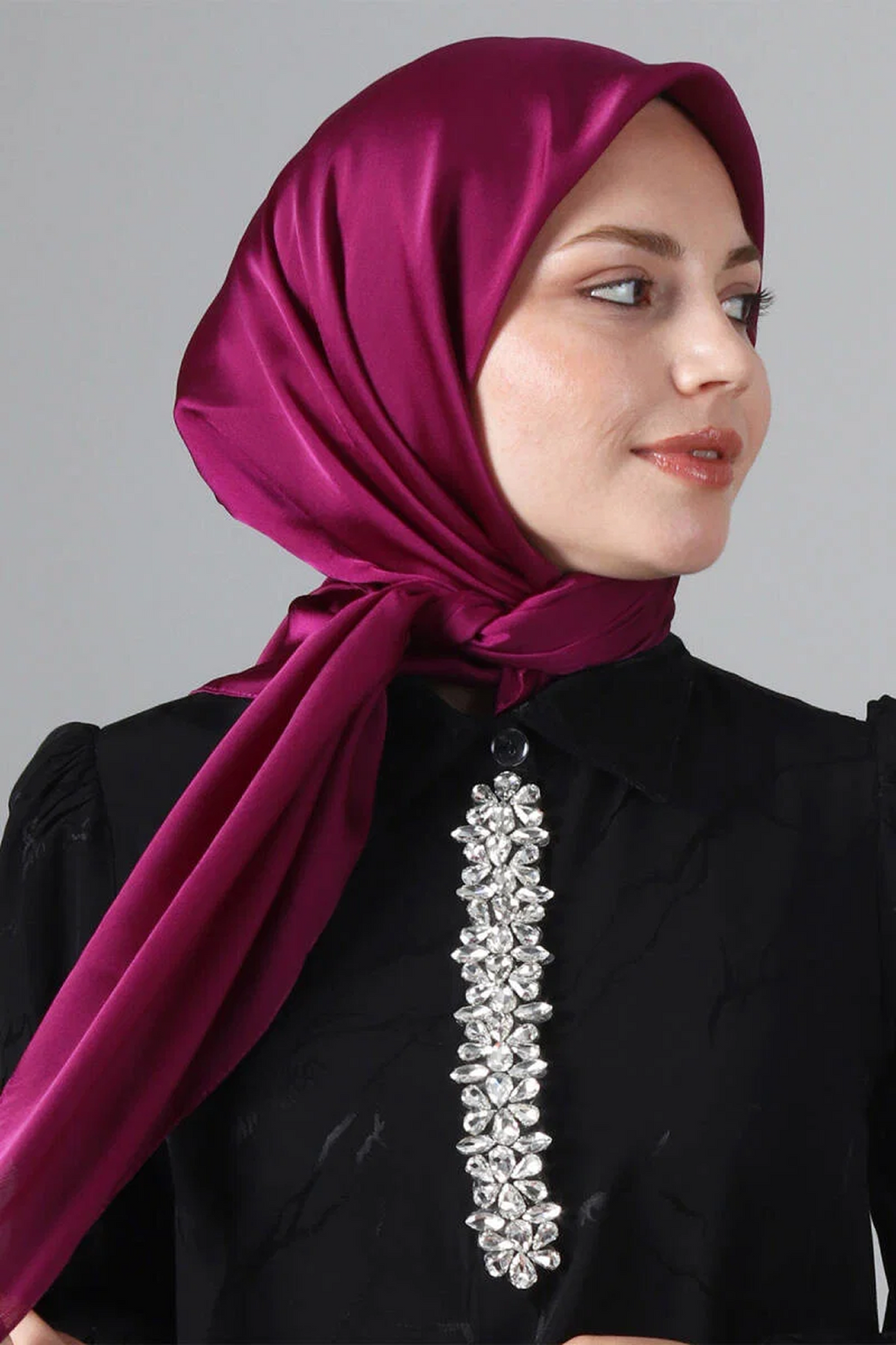 Harem 25y Como Eşarp Mürd Koyu
