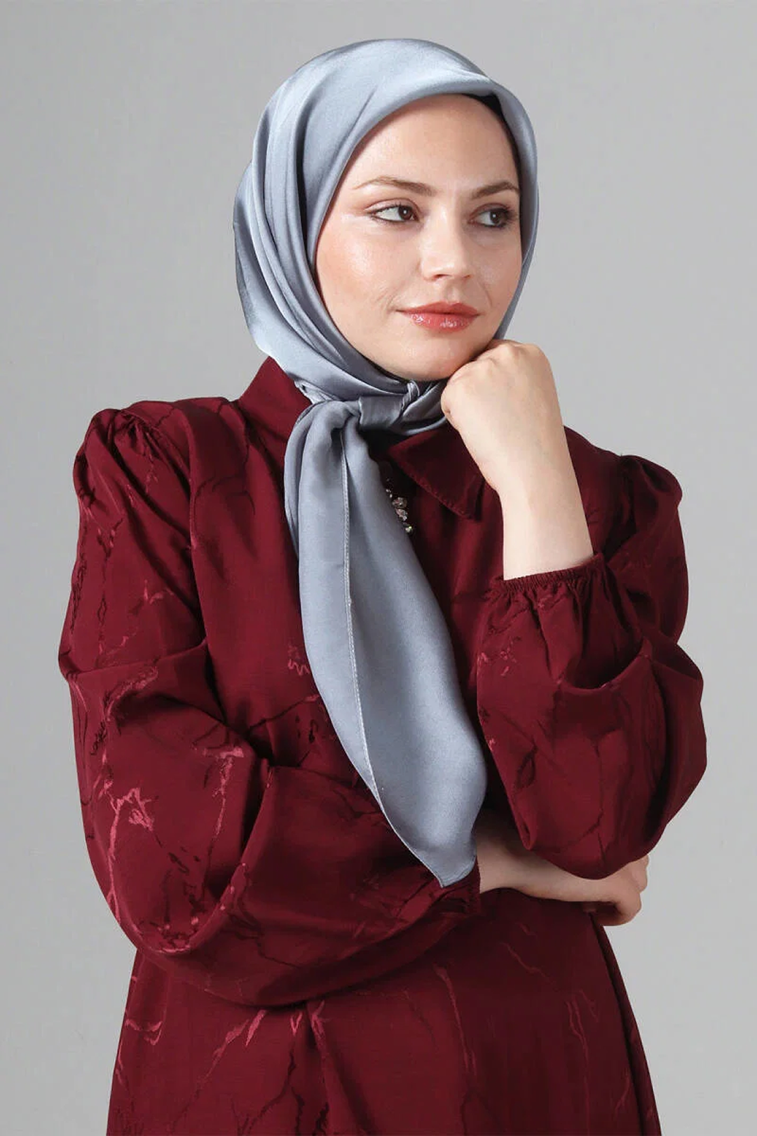Harem 25y Como Eşarp Serin Gri