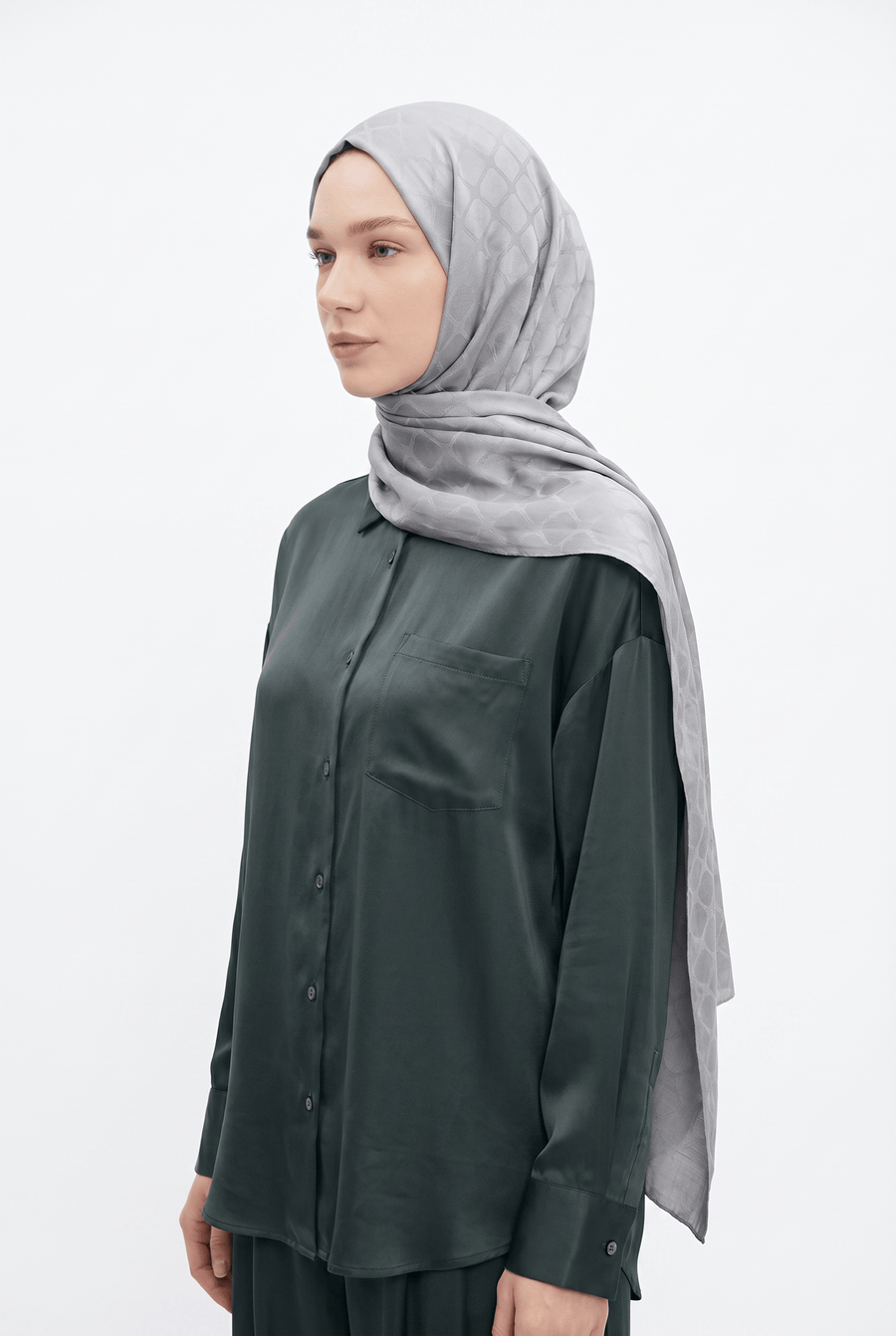 Harem 25y Pearl Shawl Light Grey
