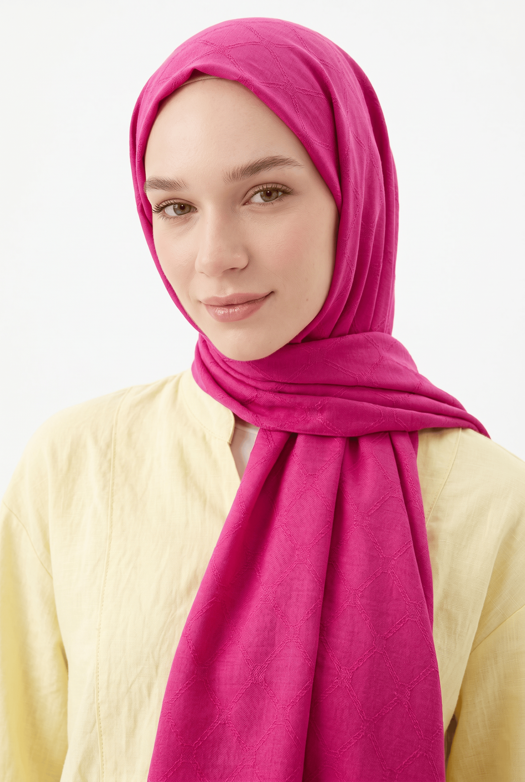 Harem 25y İnci Şal Fuşya
