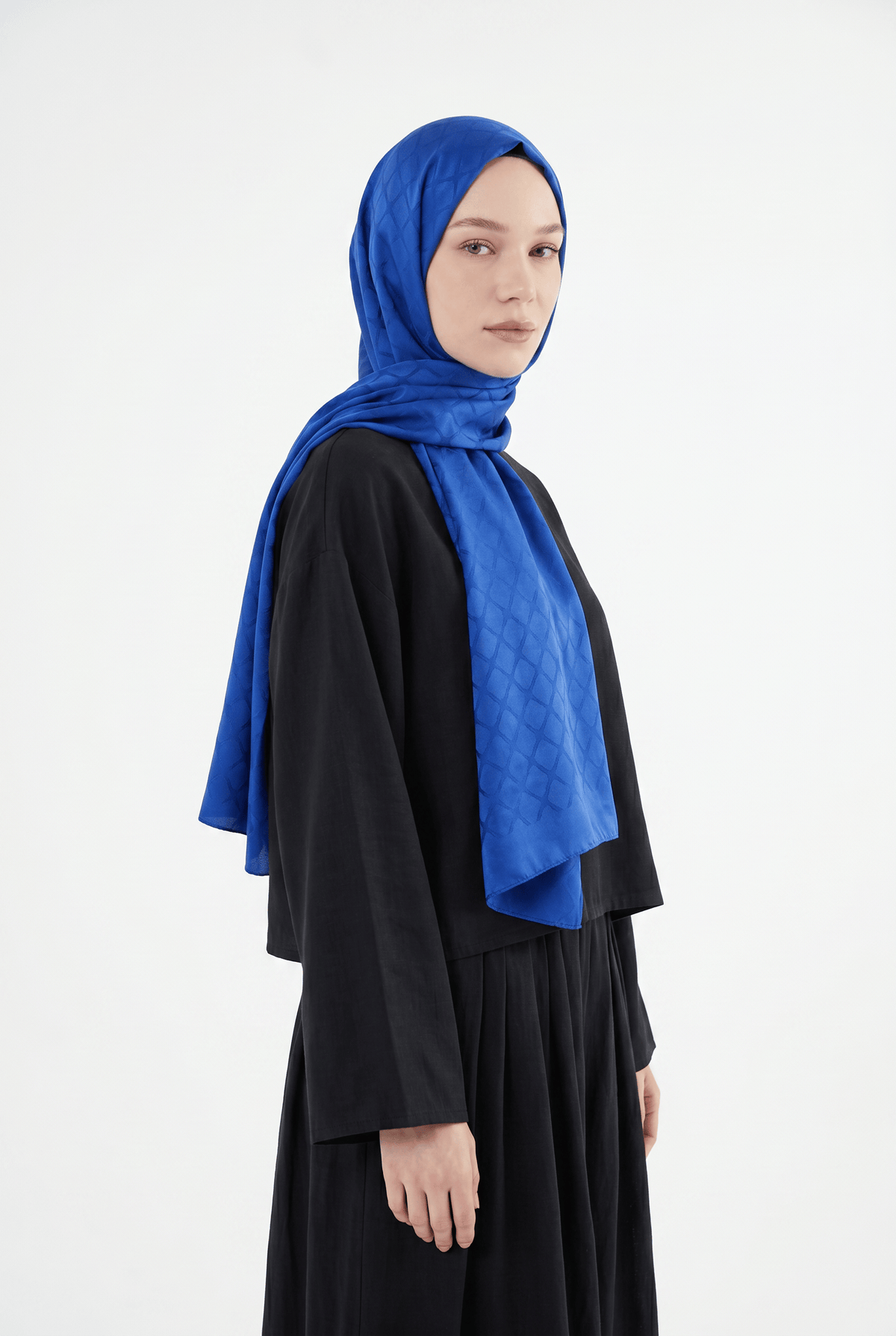 Harem 25y Pearl Shawl Sax Blue