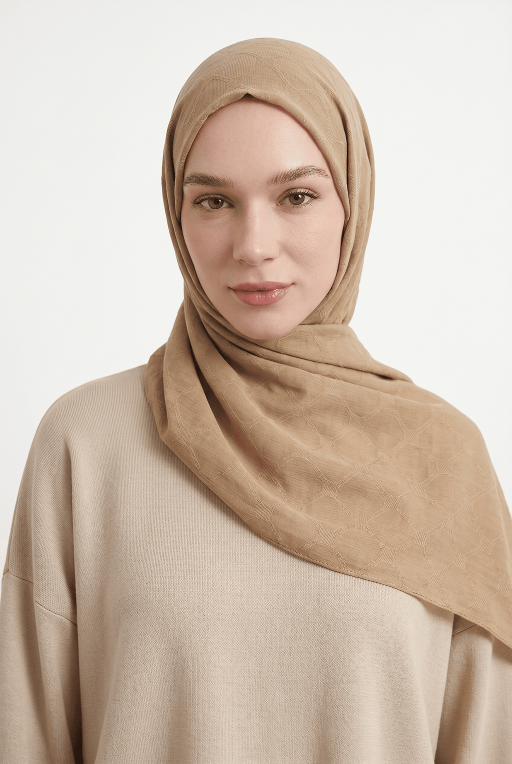 Harem 25y Pearl Shawl Milky Brown