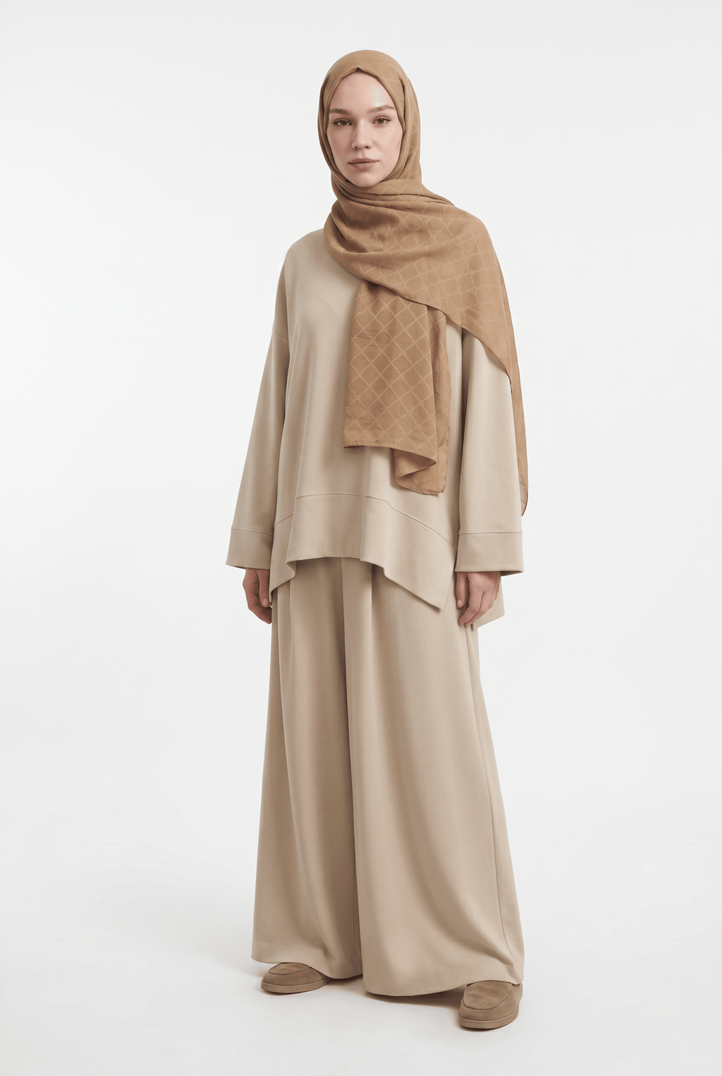 Harem 25y Pearl Shawl Milky Brown