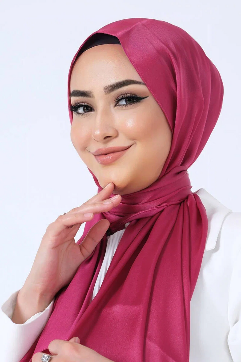Harem 26y Kristal Şal Koyu Fuşya