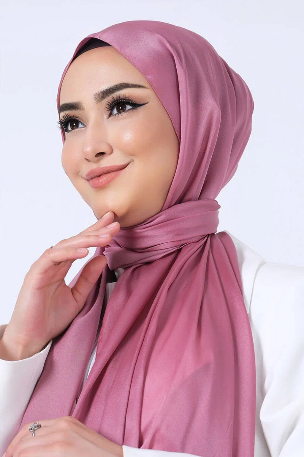 Harem 26y Kristal Şal Koyu Gül