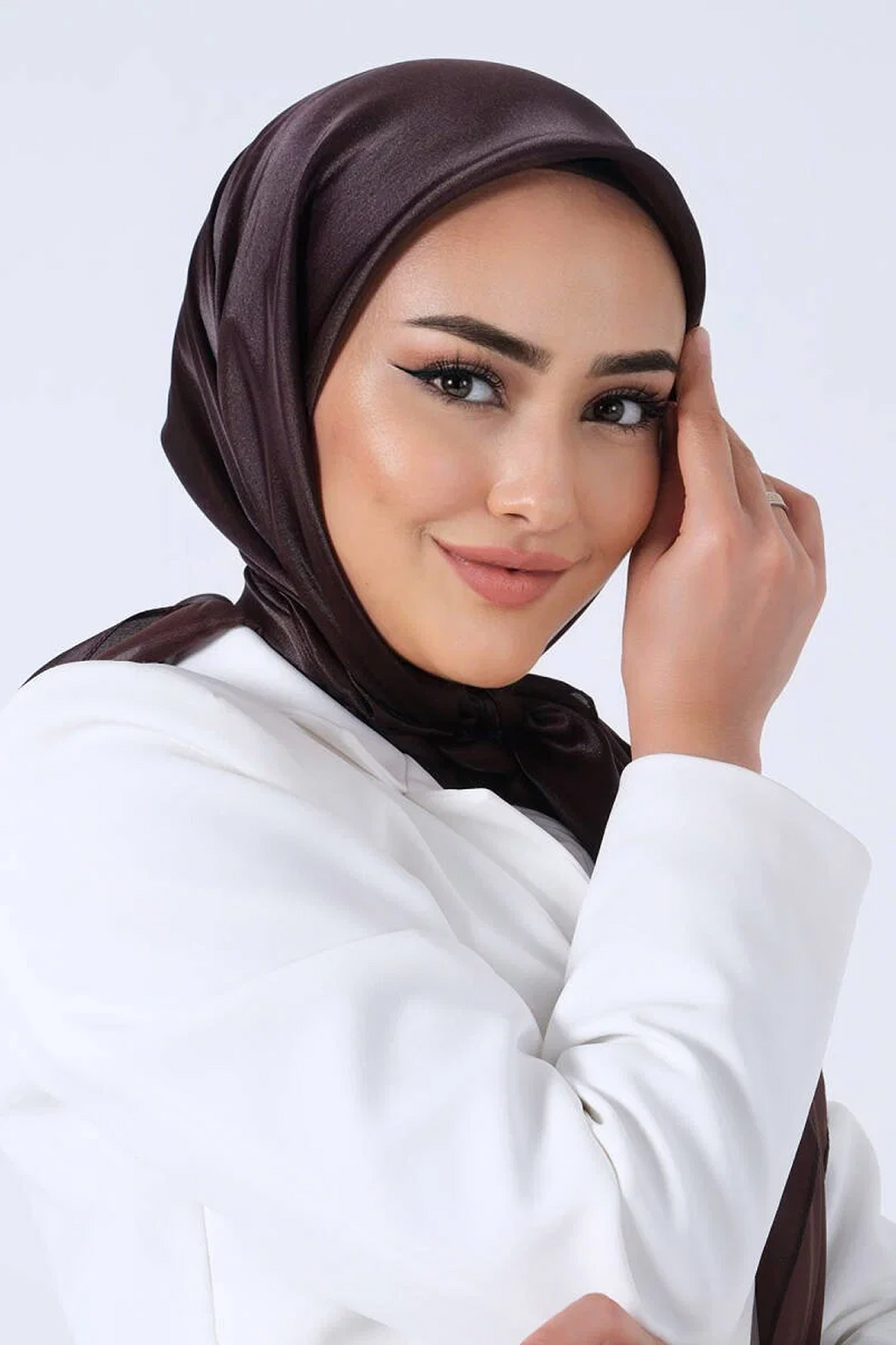 Harem Scarfs 25k Kristal Eşarp Acı Kahve