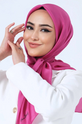 Harem Scarfs 25k Kristal Eşarp Açık Fuşya