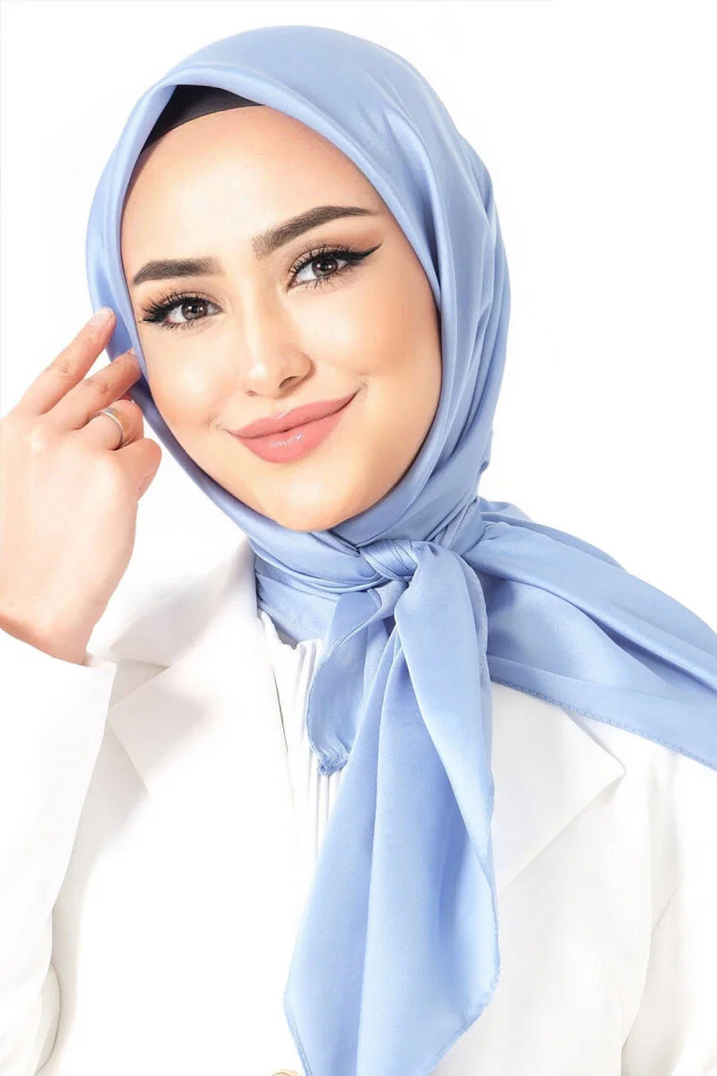 Harem Scarfs 25k Kristal Eşarp Bebek Mavi