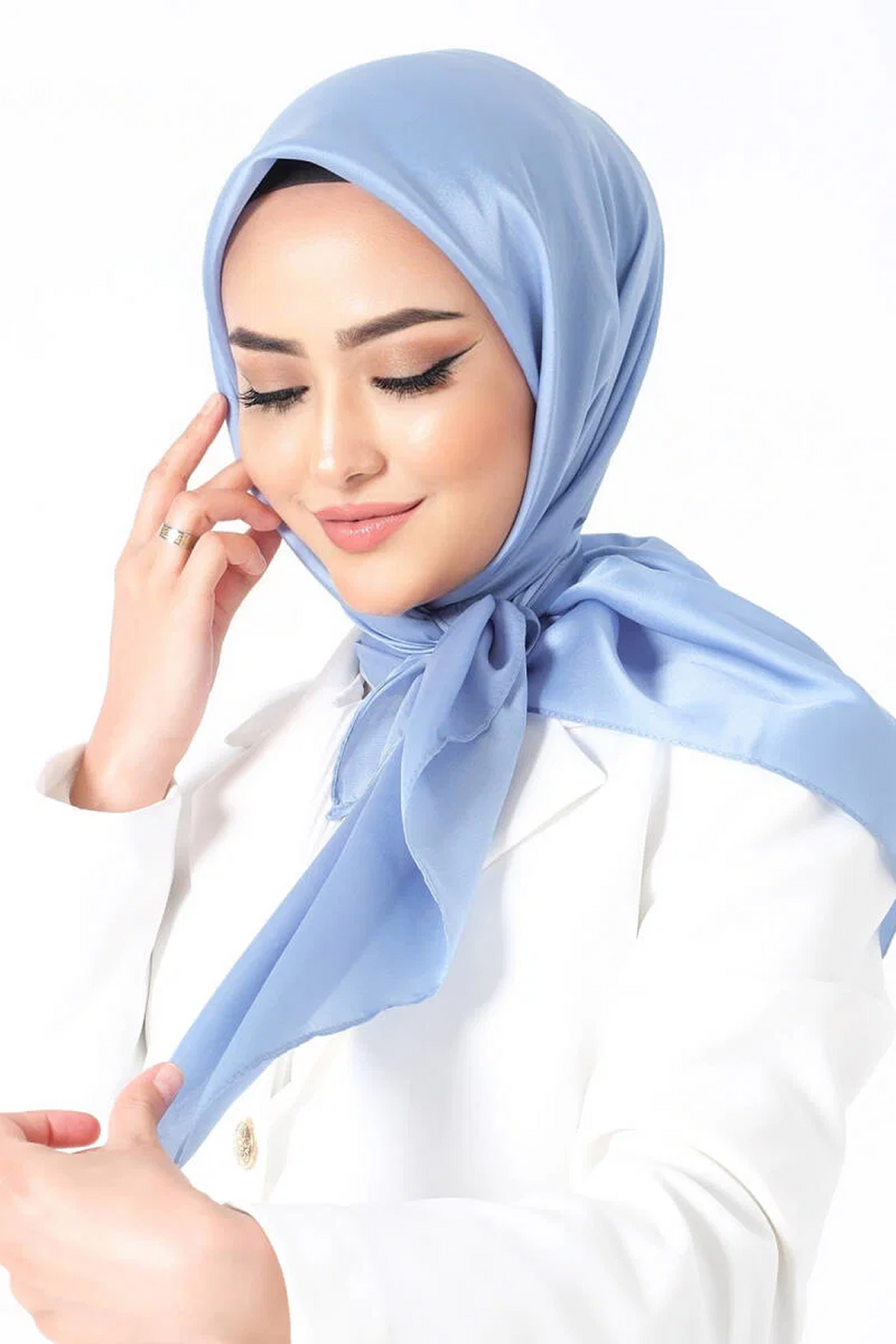 Harem Scarfs 25k Kristal Eşarp Bebek Mavi