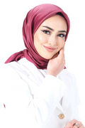 Harem Scarfs 25k Kristal Eşarp Bordo