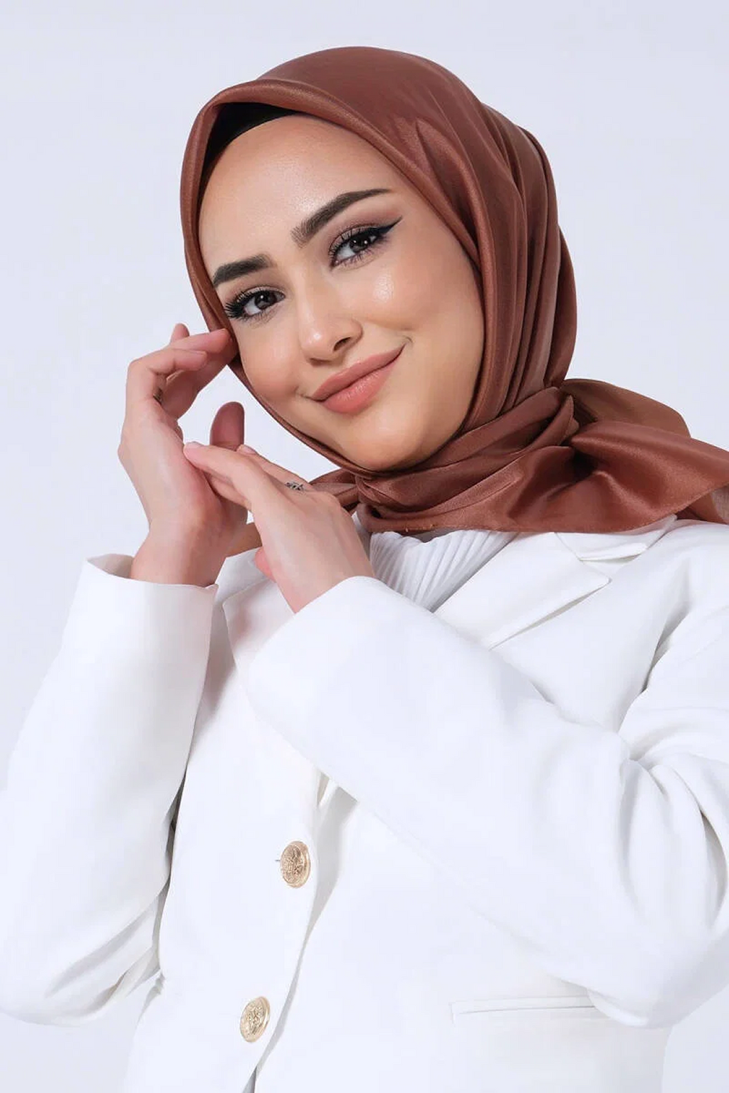 Harem Scarfs 25k Kristal Eşarp Camel