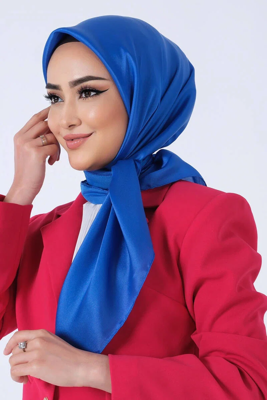 Harem Scarfs 25k Kristal Eşarp Dark Blue