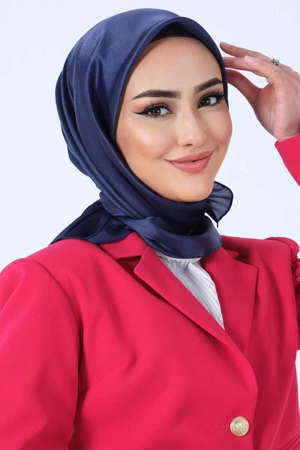Harem Scarfs 25k Kristal Eşarp Gece Mavisi