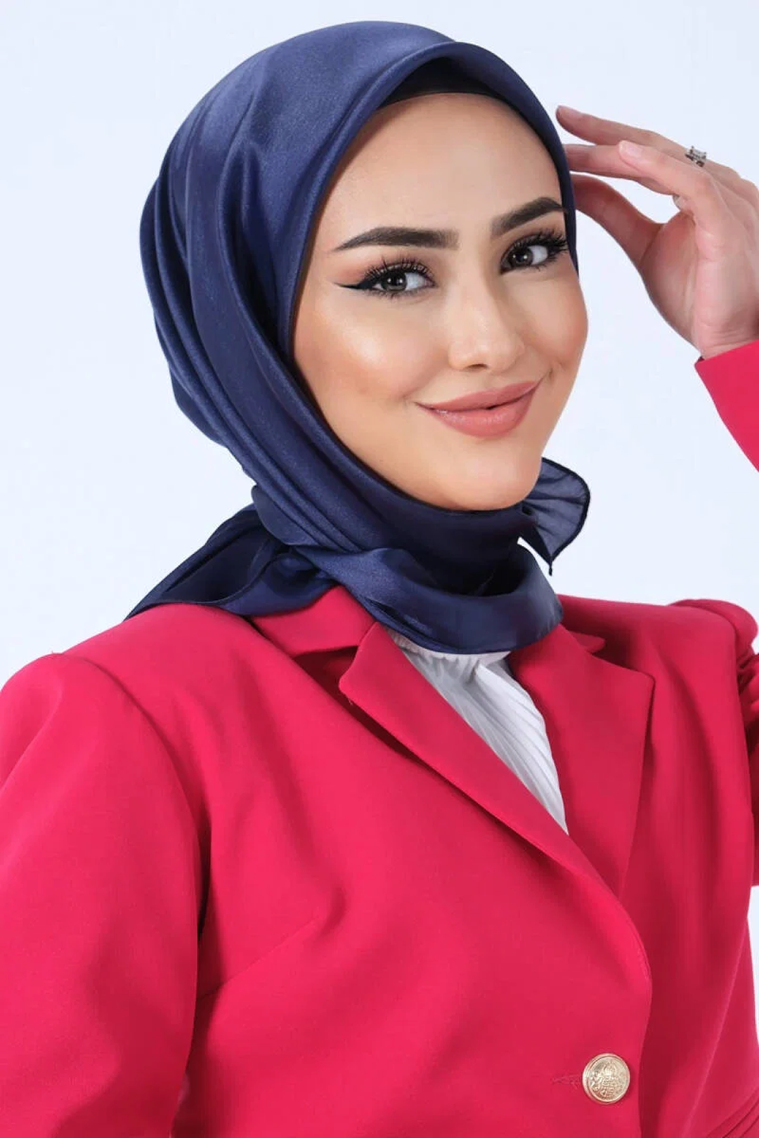 Harem Scarfs 25k Kristal Eşarp Gece Mavisi