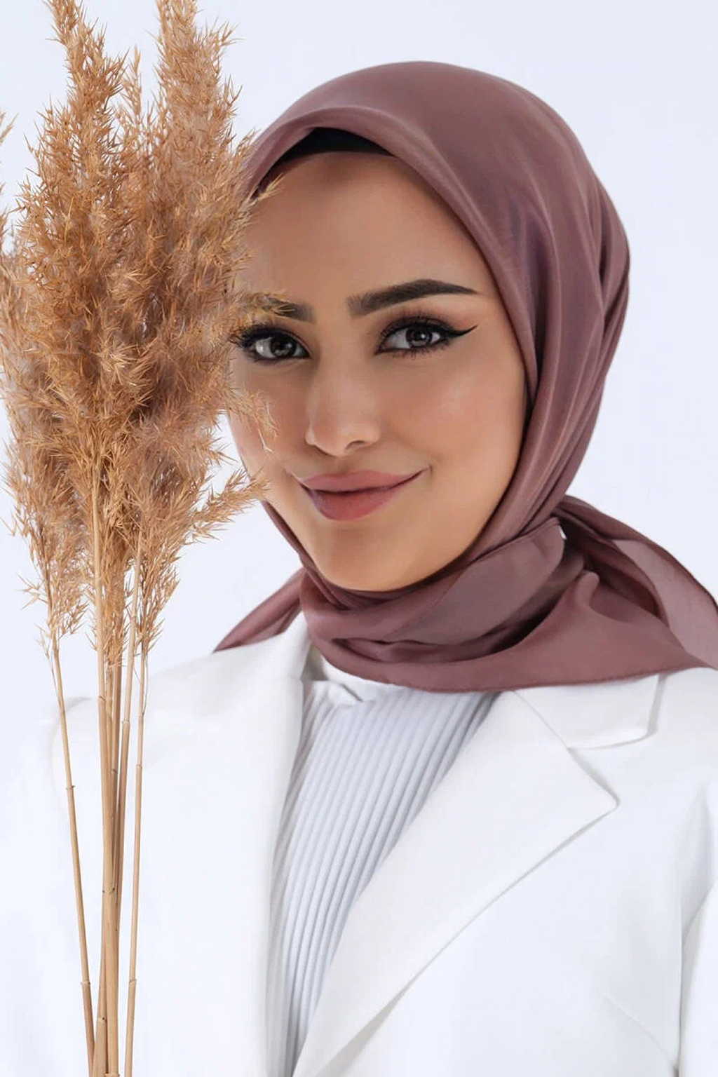 Harem Scarfs 25k Kristal Eşarp Kahv Çekir