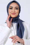 Harem Scarfs 25k Kristal Eşarp Kot Mavisi