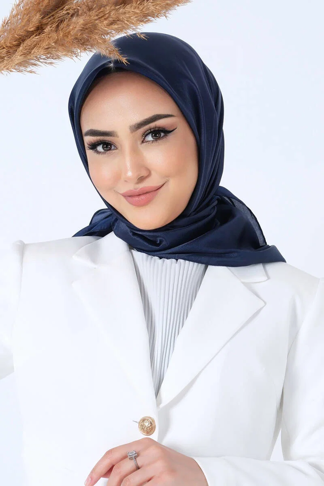 Harem Scarfs 25k Kristal Eşarp Lacivert