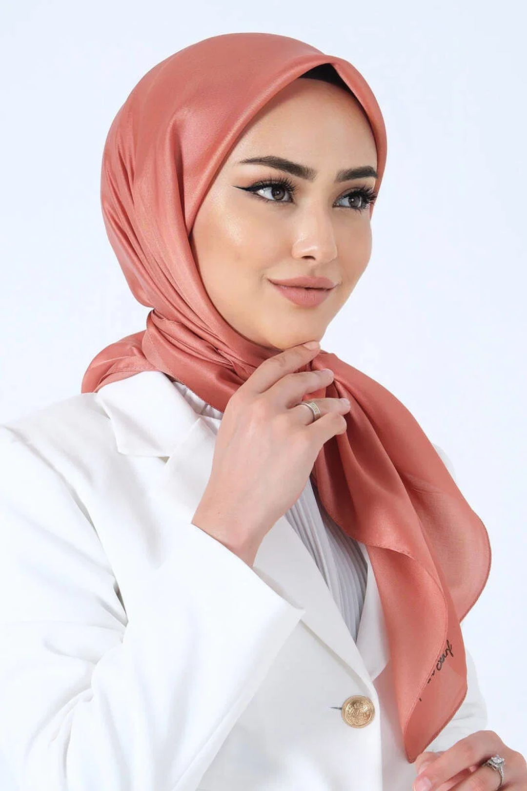 Harem Scarfs 25k Kristal Eşarp Mandalin