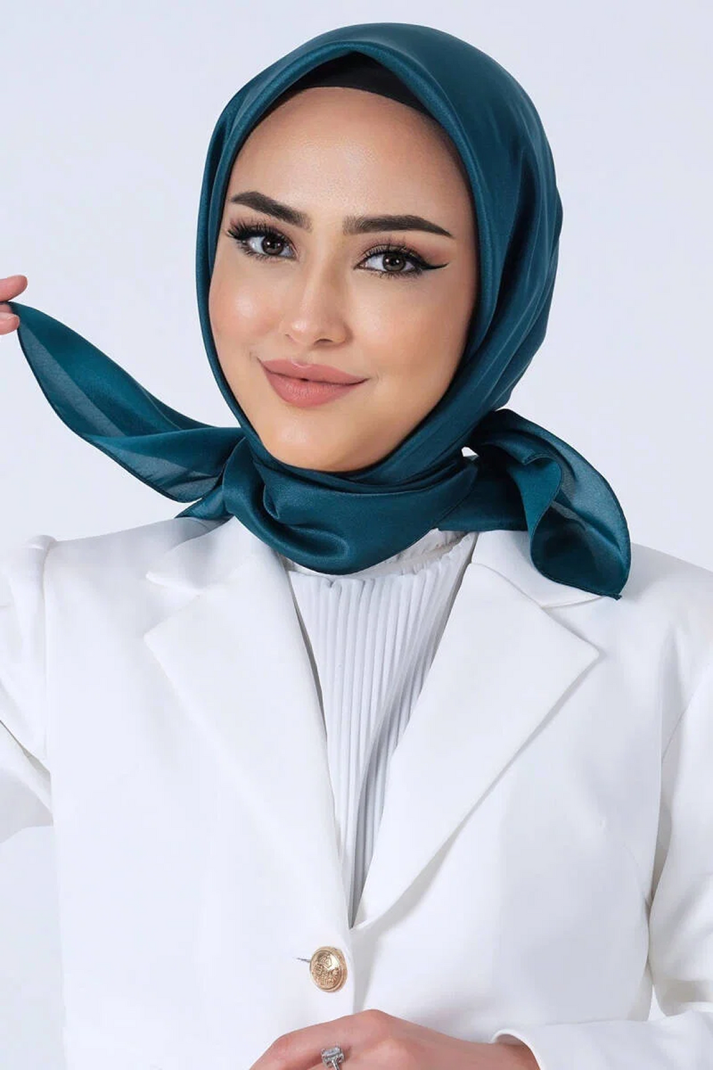 Harem Scarfs 25k Kristal Eşarp Petrol Yeş