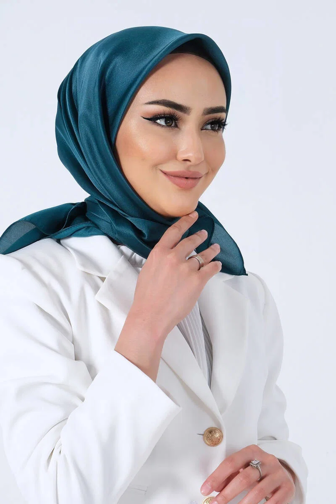 Harem Scarfs 25k Kristal Eşarp Petrol Yeş