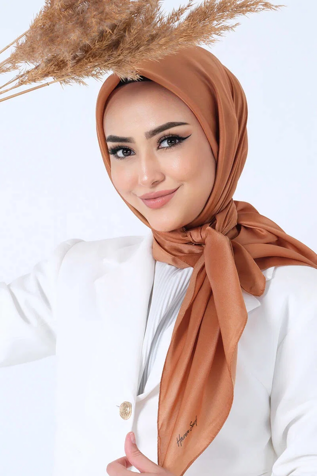 Harem Scarfs 25k Kristal Eşarp Tarçın