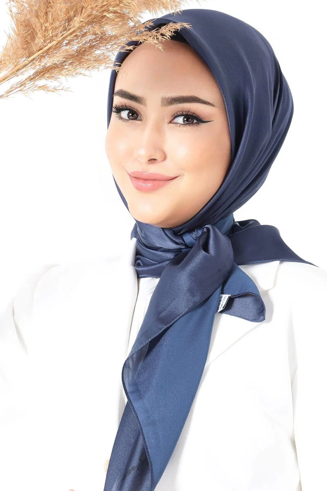 Harem Scarfs 25k Kristal Eşarp Toz Mavi