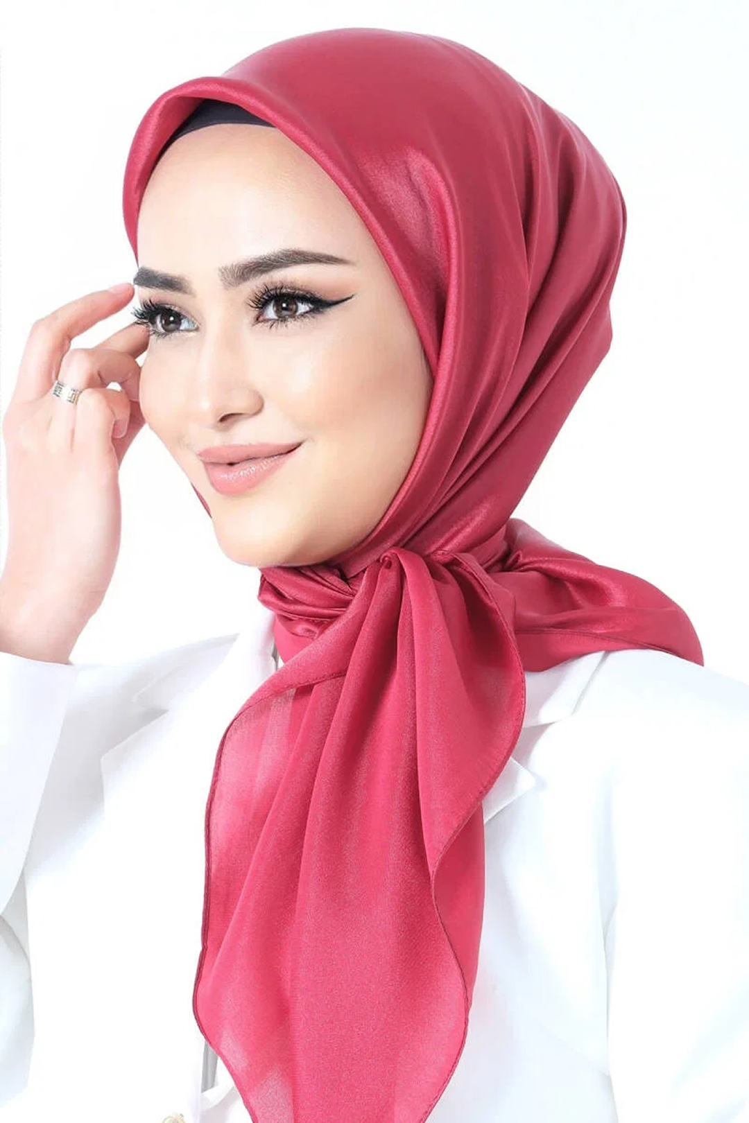 Harem Scarfs 25k Kristal Eşarp Vişne