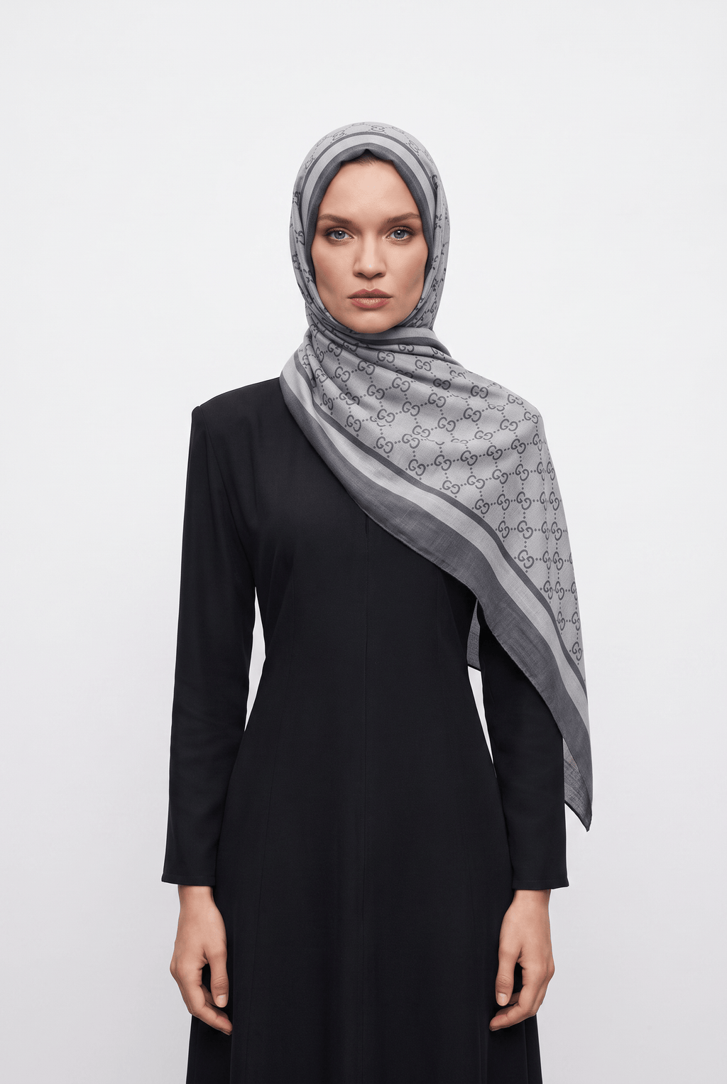 Hint İpek 25y Dior Şal Gri