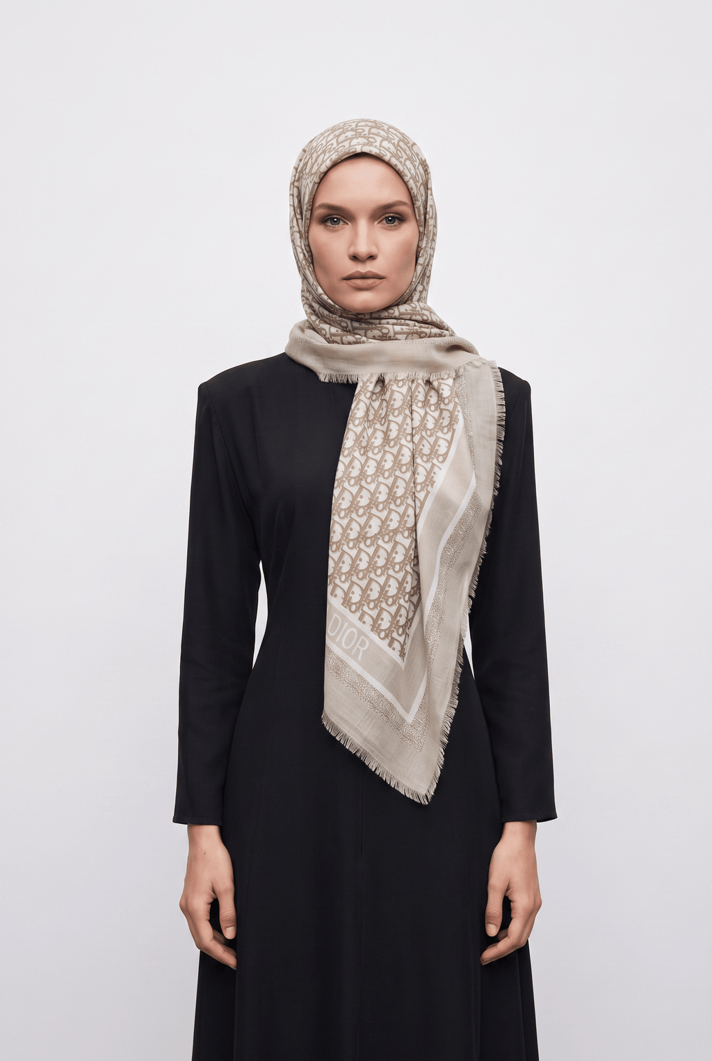 Hint İpek 25y Dior Şal Krem