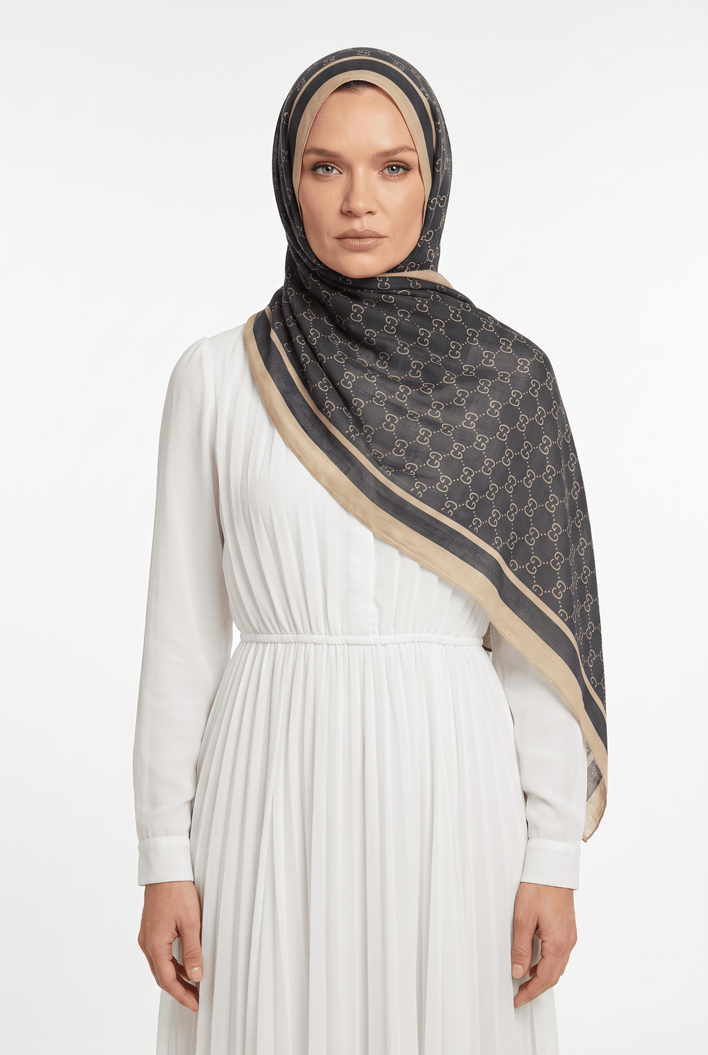 Indian Silk 25y Dior Shawl Ash Gray
