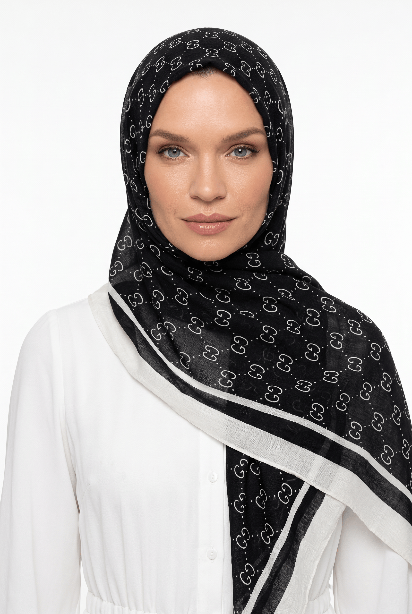 Hint İpek 25y Gucci Şal Siyah
