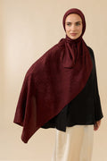 İmannoor 25k Dama Şal Bordo