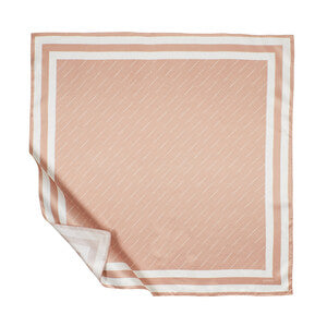 İpekevi 25k Signature Desen Eşarp Pembe