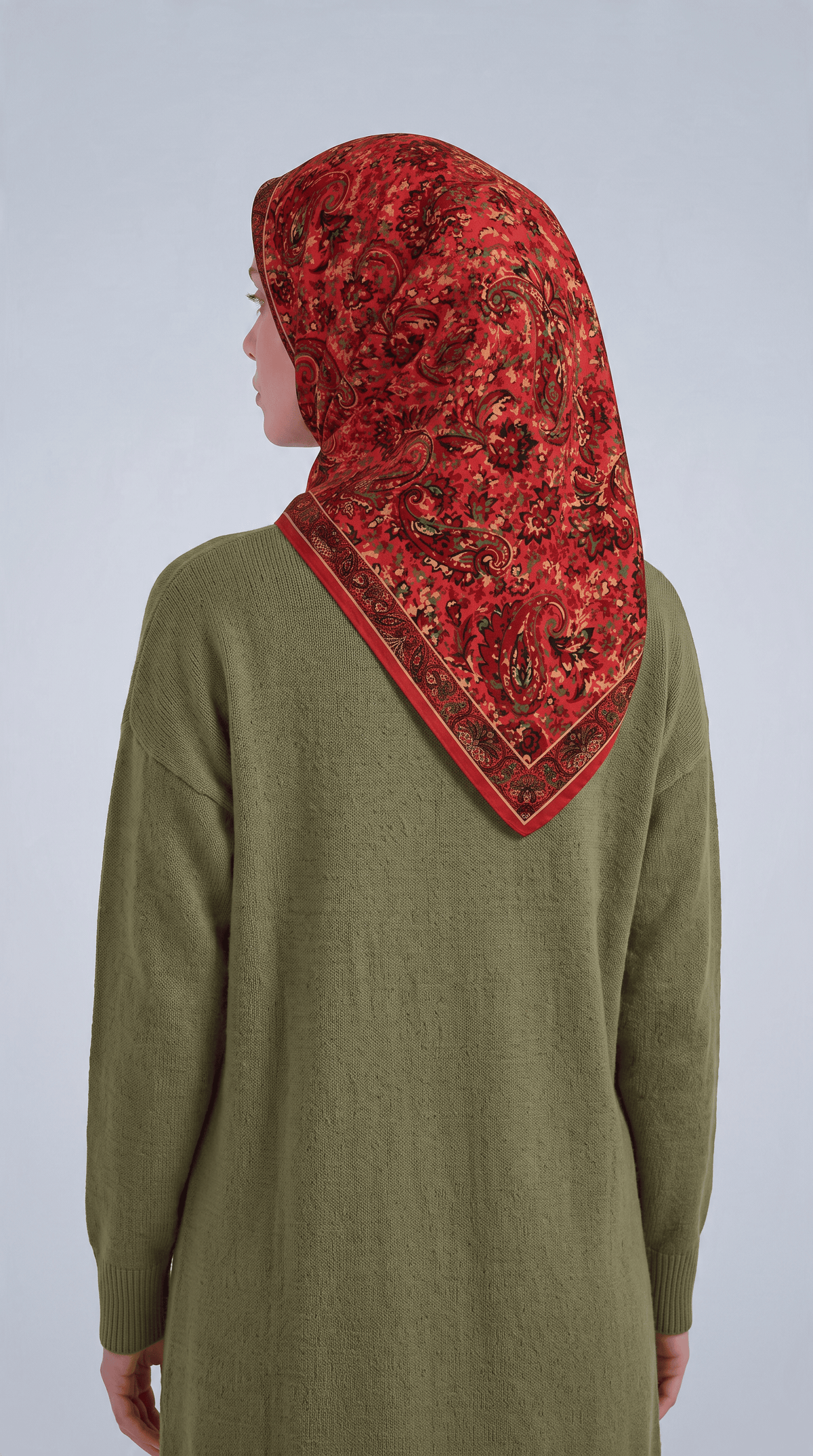 Karzen Ornela Tenline Eşarp Nar Çiçeği