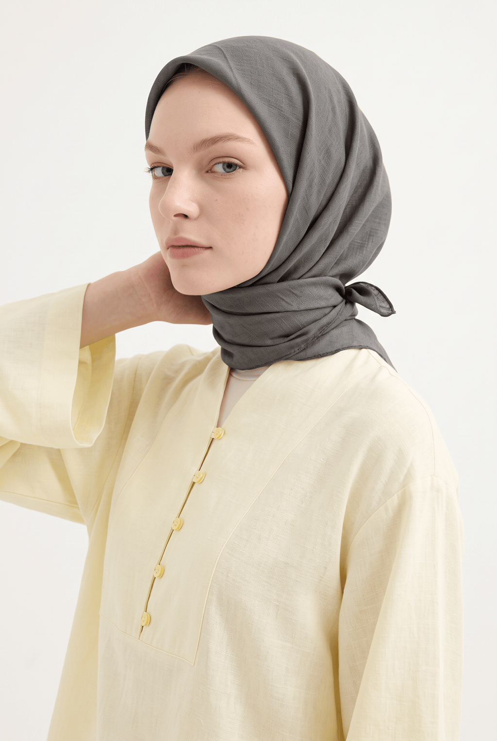 La Boutigue 25k Güz Düş Eşarp Füme