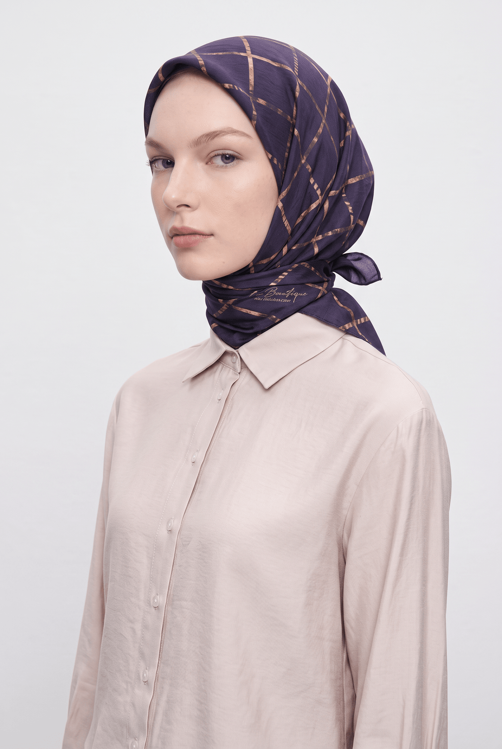La Boutique 26y Güz Eşarp -19 Mürdüm