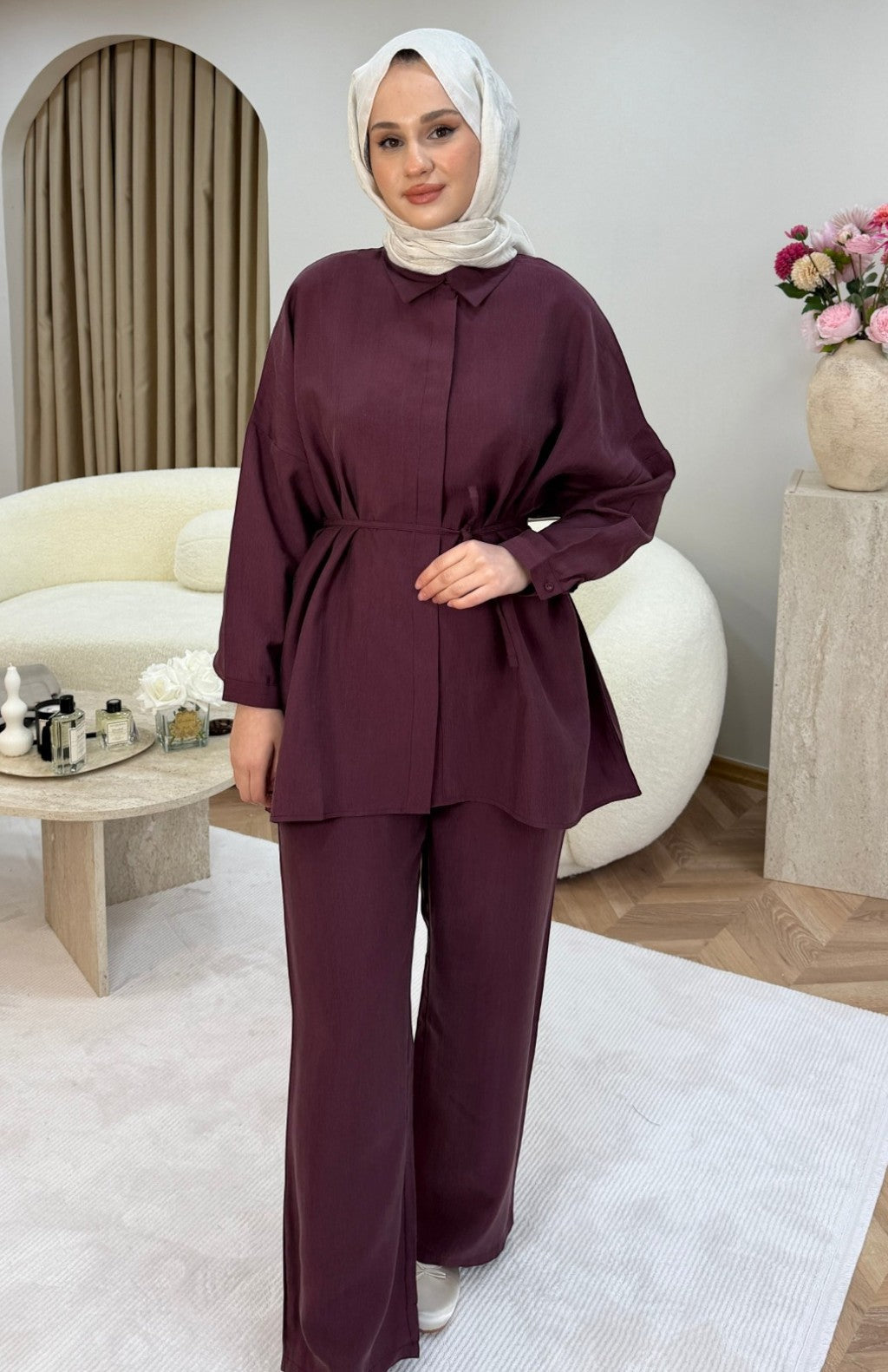Lesli İkili Takım Mürdüm