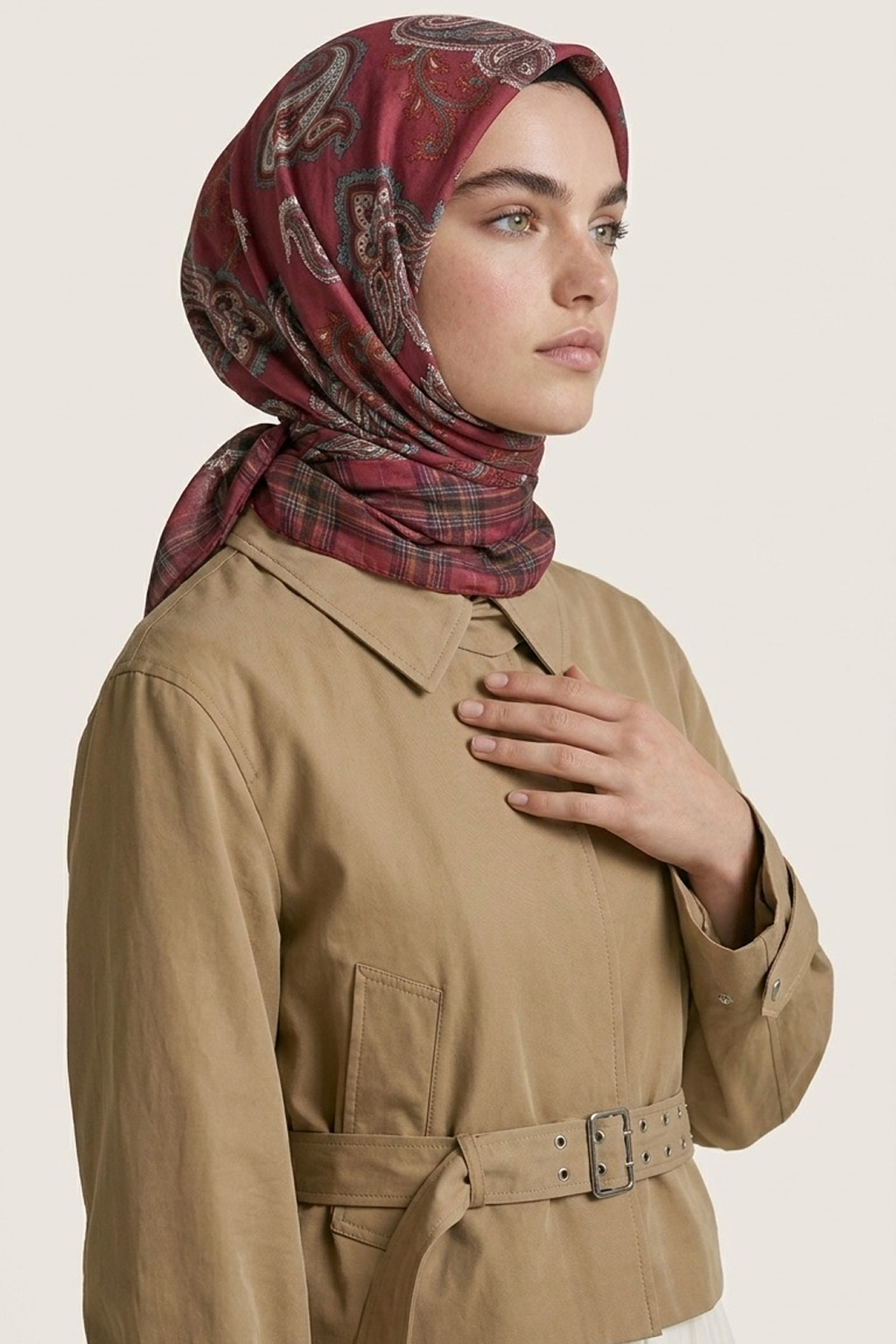 Levidor 26 Kış Elya Eşarp -1 Fuşya