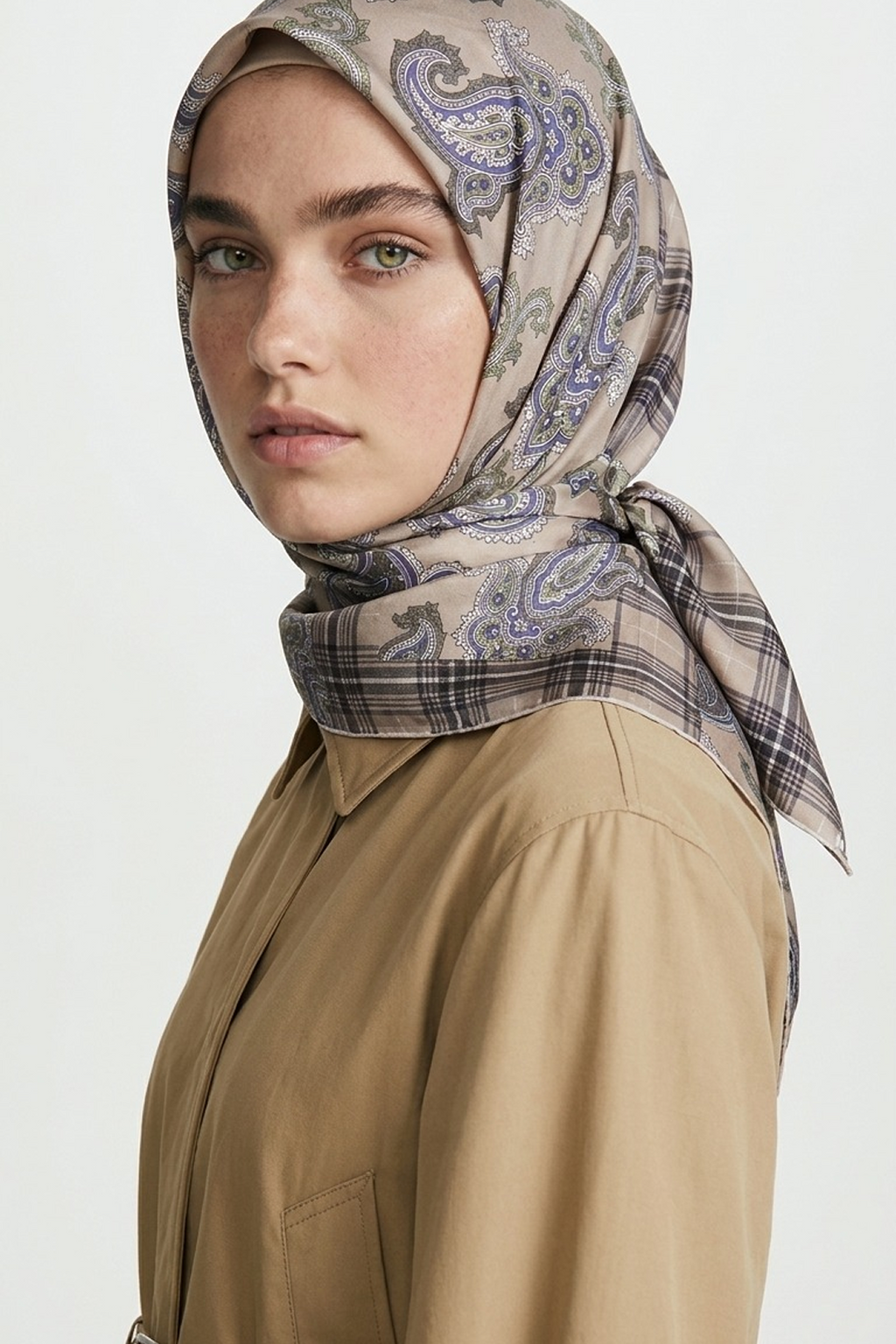 Levidor 26 Kış Elya Eşarp -1 Gül Beji