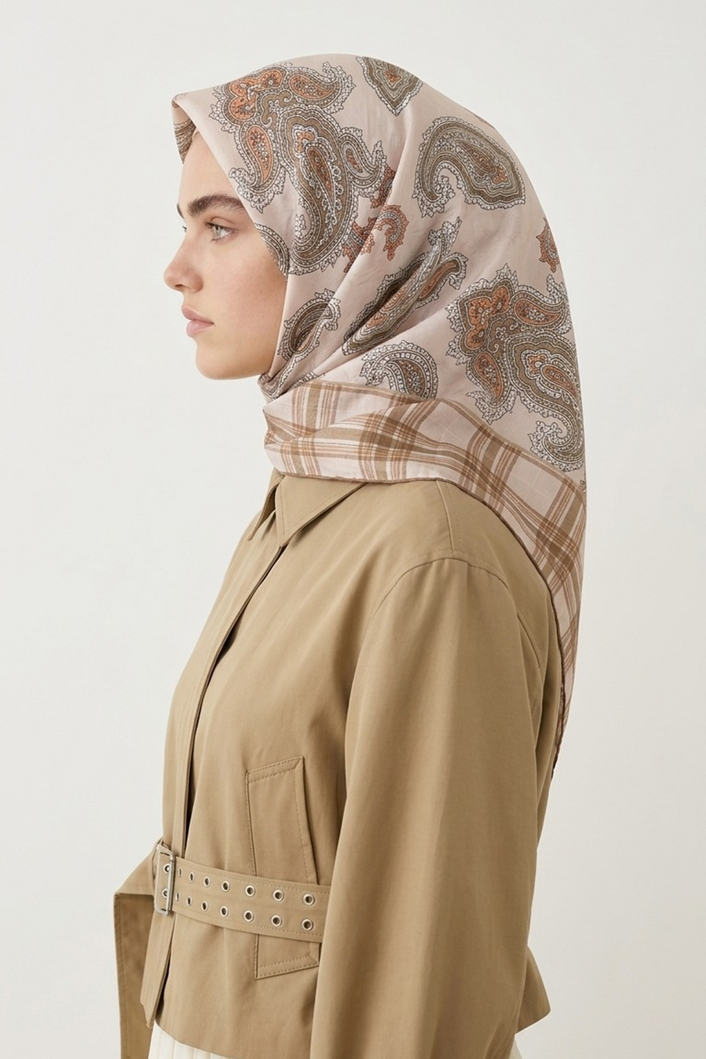 Levidor 26 Kış Elya Eşarp -1 Somon