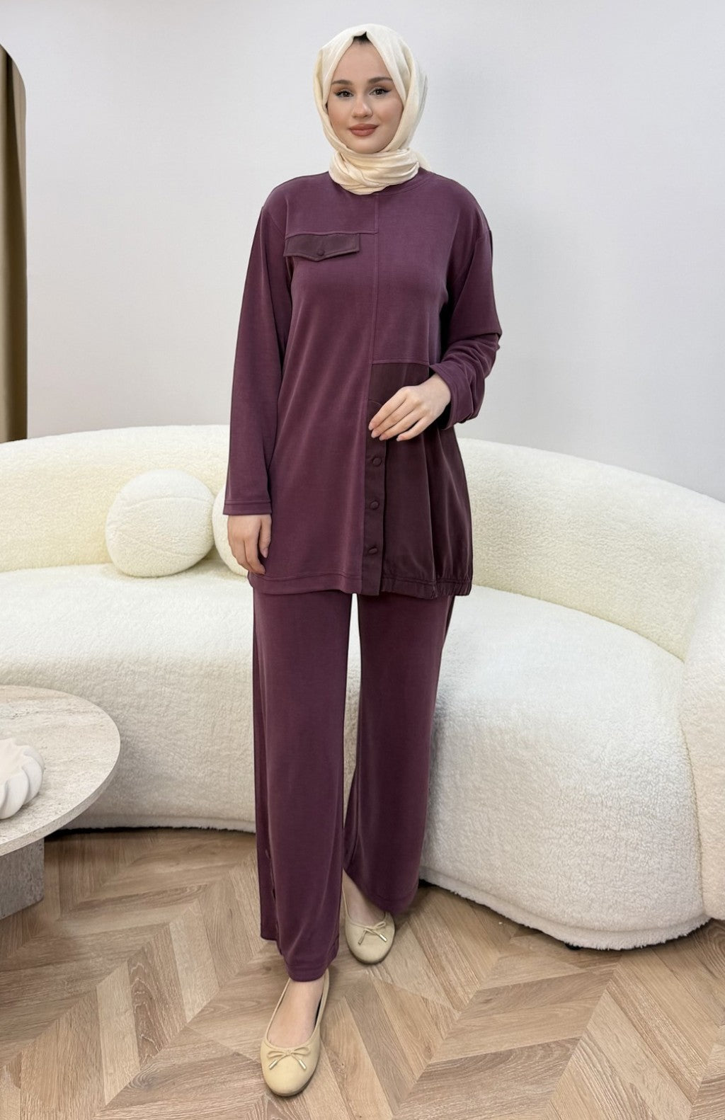 Melody Pike Takım Bordo