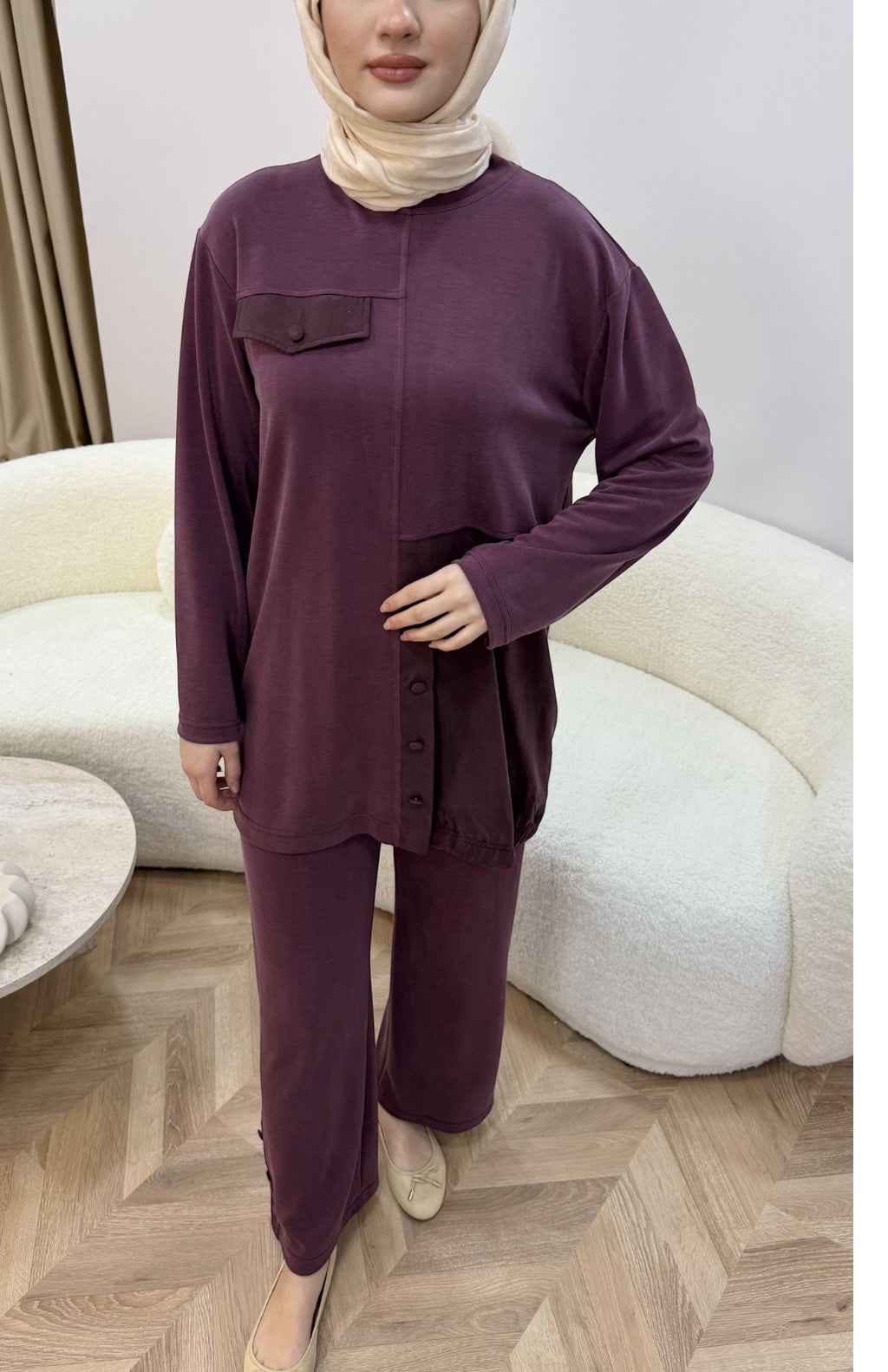 Melody Pike Takım Bordo